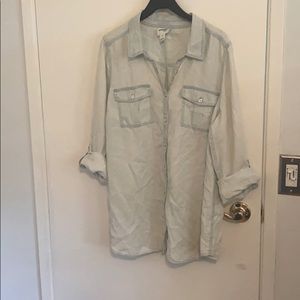 Denim maternity shirt